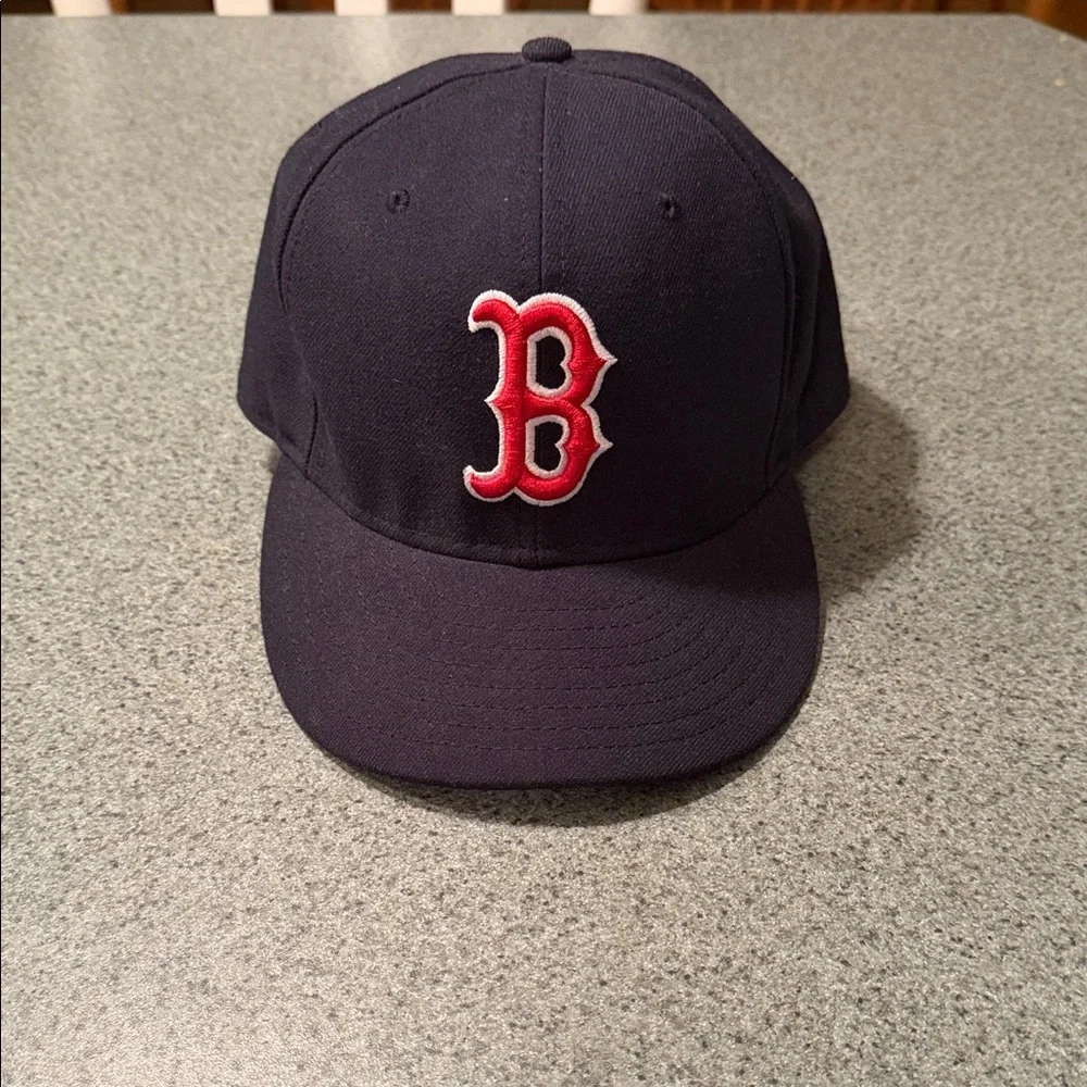59FIFTY Boston Red Socks Authentic Collection Navy Baseball Cap Brim - Picture 1 of 7
